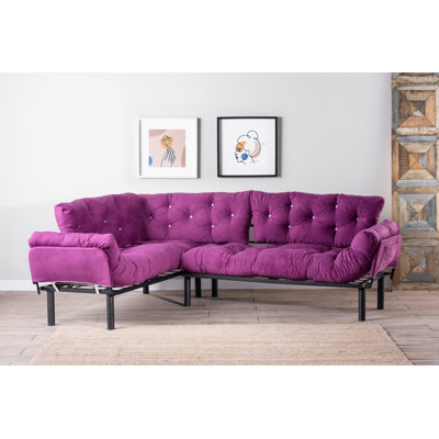 Upholstered L-Shaped Sectional Left Hand Facing