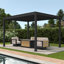 111A Pergola en aluminium anthracite de 3 m x 4 m