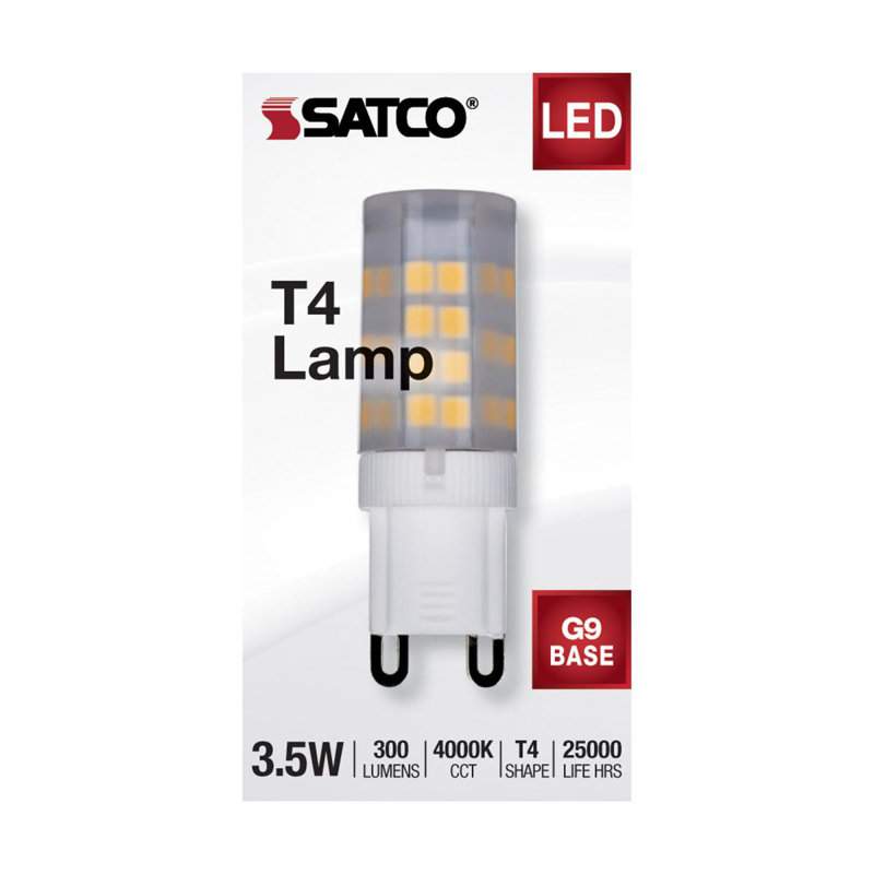 3.5 Watt White LED Bulb, 4000K