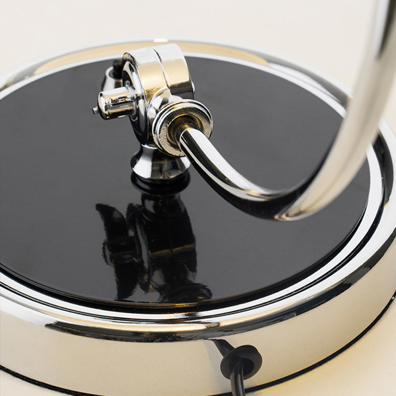 Lampe de table Modern, Noir, noir, noir, noir, H 15,75 po x l 11,22 po x P 11,22 po
