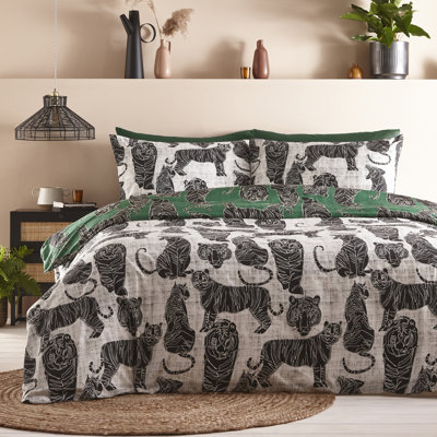 Cotton Blend No Pattern Duvet Cover Set with Pillowcases
