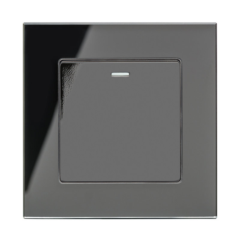 Crystal PG 1 Gang Rocker Light Switch White, Black