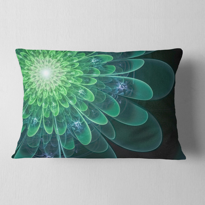 Coussin lombaire floral parfait, Vert