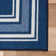 Quinnipack Dark Blue Non-Slip Area Rug