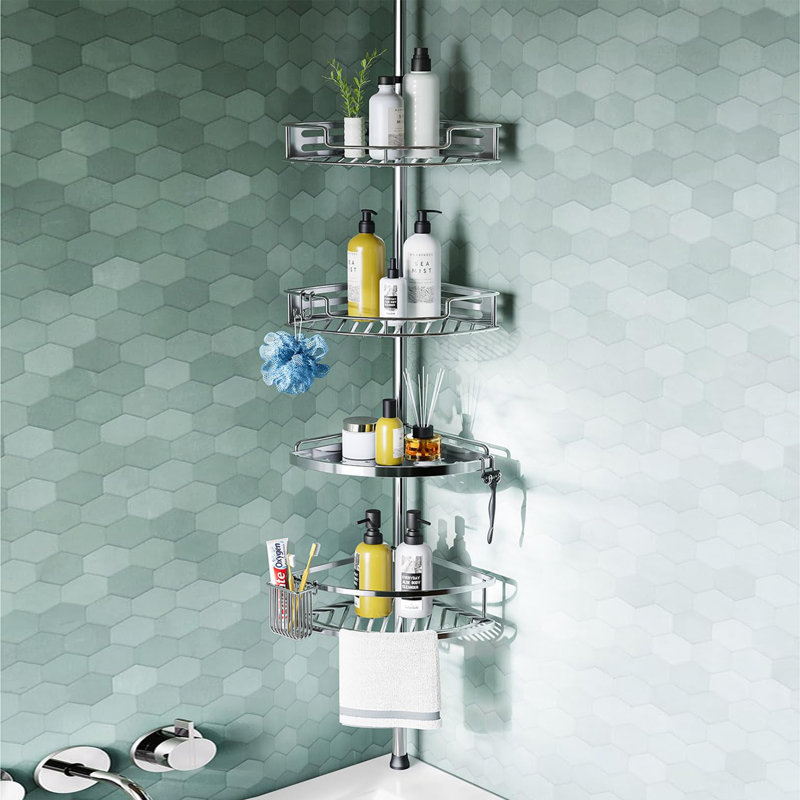 Raeley Shower Caddy, Silver