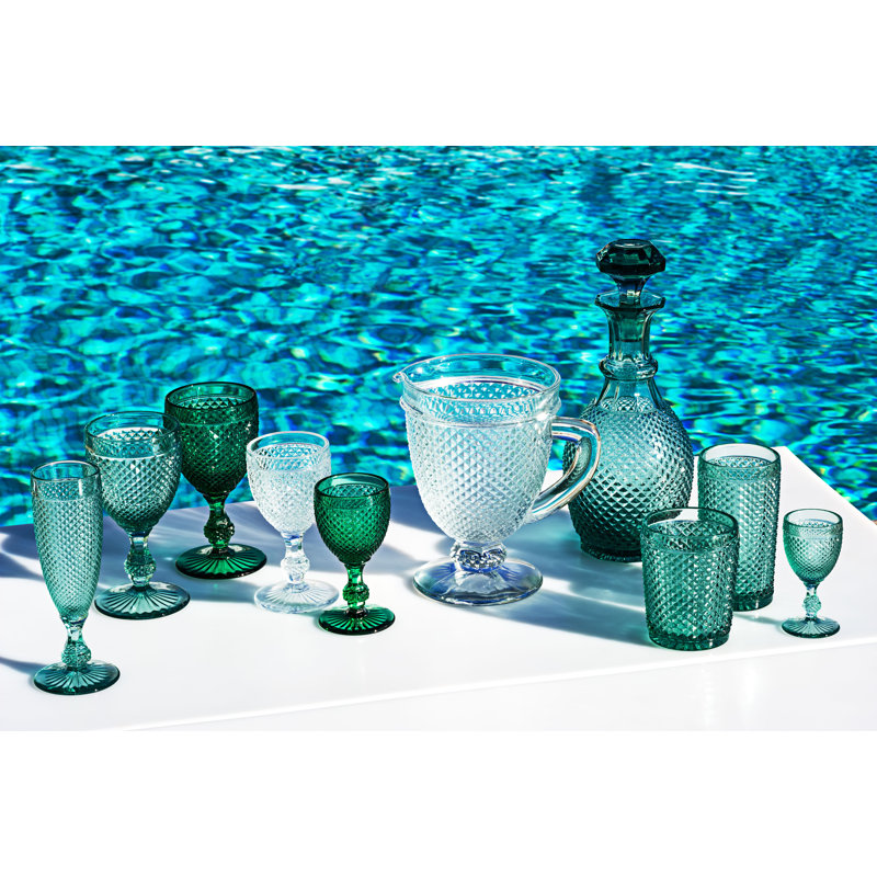 Bicos Wine Glass, Blue