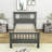 Dwarozh Wood Platform Bed with Headboard and Footboard-2028419073-2028419074