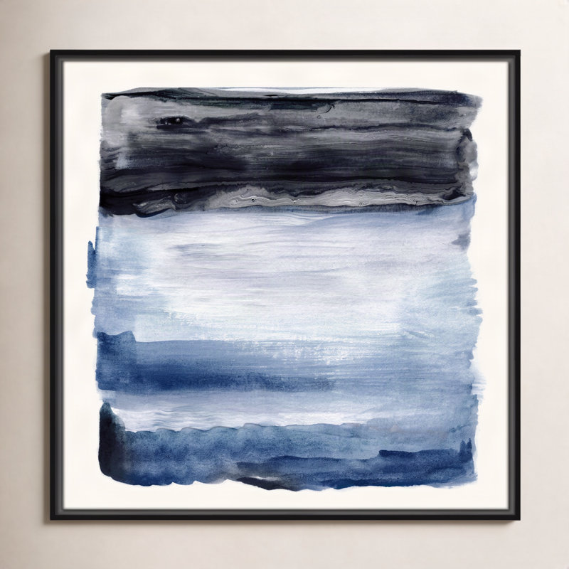 Navy Sky I Print by Nan, Black, 25.5" H x 25.5" W