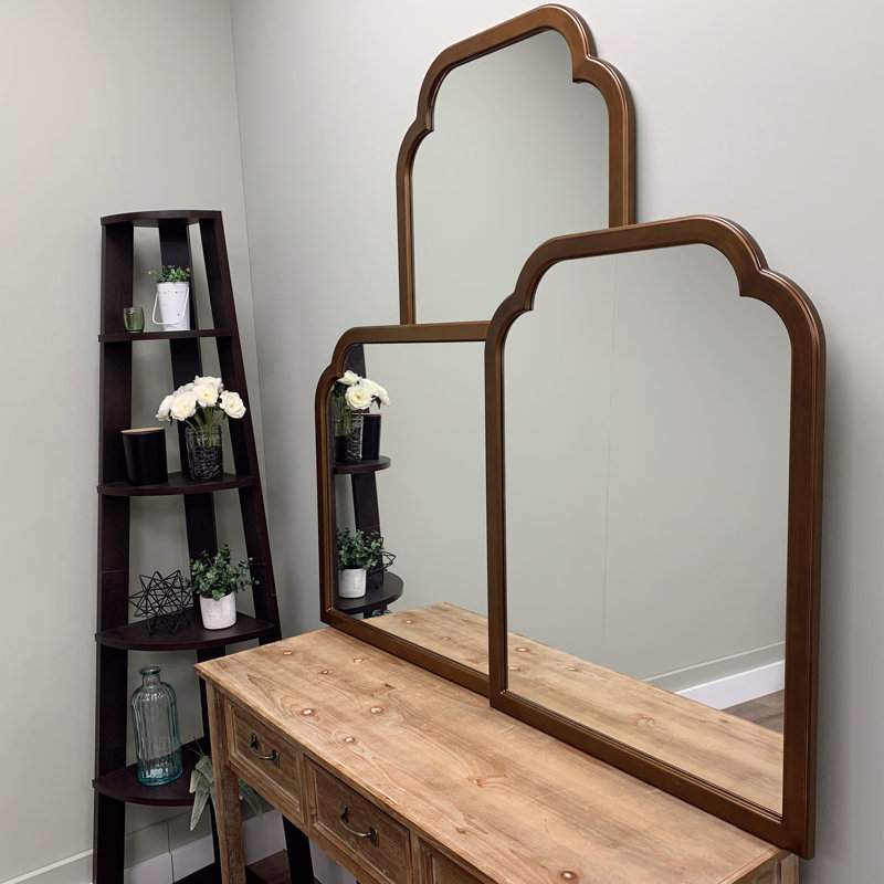 Miroir pleine grandeur encadré, Bronze d'automne