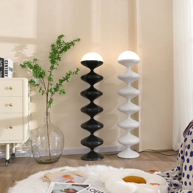 Lampe sur pied Pagoda, Blanc