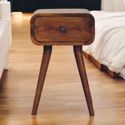 Ghada 30cm W Solid Wood Bedside Table