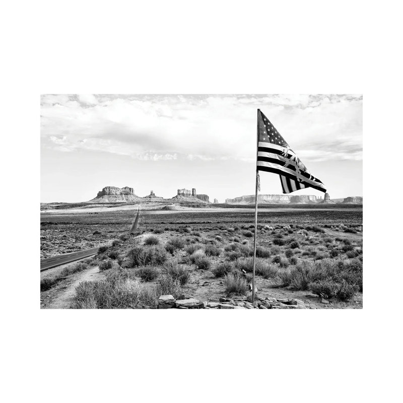 Black Arizona Series - The Wild West - Wrapped Canvas Print, 20.32 cm H x 30.48 cm W