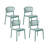 Dean Stacking Patio Dining Dining Chair with Cushion-71910004