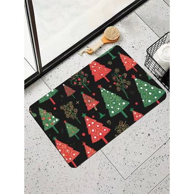 Tapis de bain de Noël pour salle de bain, 16 x 24 po