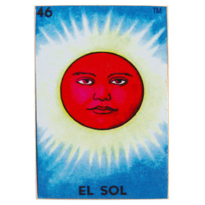 Magnet en bois Jyheem Burning Sun Decoupage