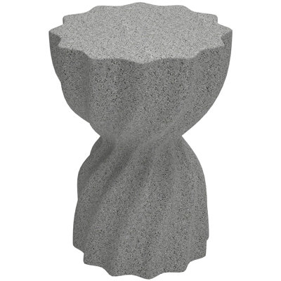 Tabouret de jardin décoratif en spirale