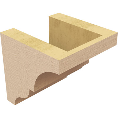 Bois de cèdre brut Asheboro, grain de bois TimberThane Corbel, apprêté brun clair