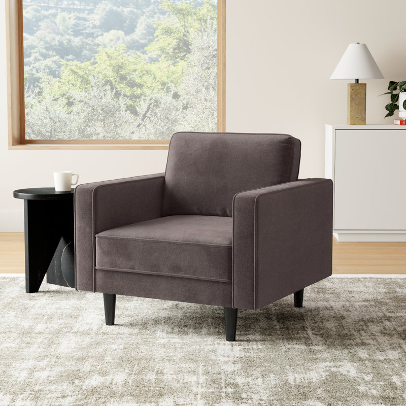 Curt Upholstered Armchair, Storm Performance Chenille