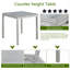 Ensemble de table de salle à manger en bois 5 pièces, ensemble de table de cuisine avec table carrée et 4 chaises rembourrées, table de salle à manger en bois avec décoration en cristal et ensemble de chaises pour la cuisine, la salle à manger