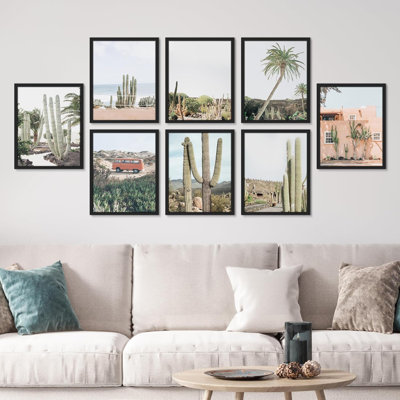 «Western Cactus Desert Southwest Nature Wilderness Landscape», reproduction imprimée sur papier, 8 pièces