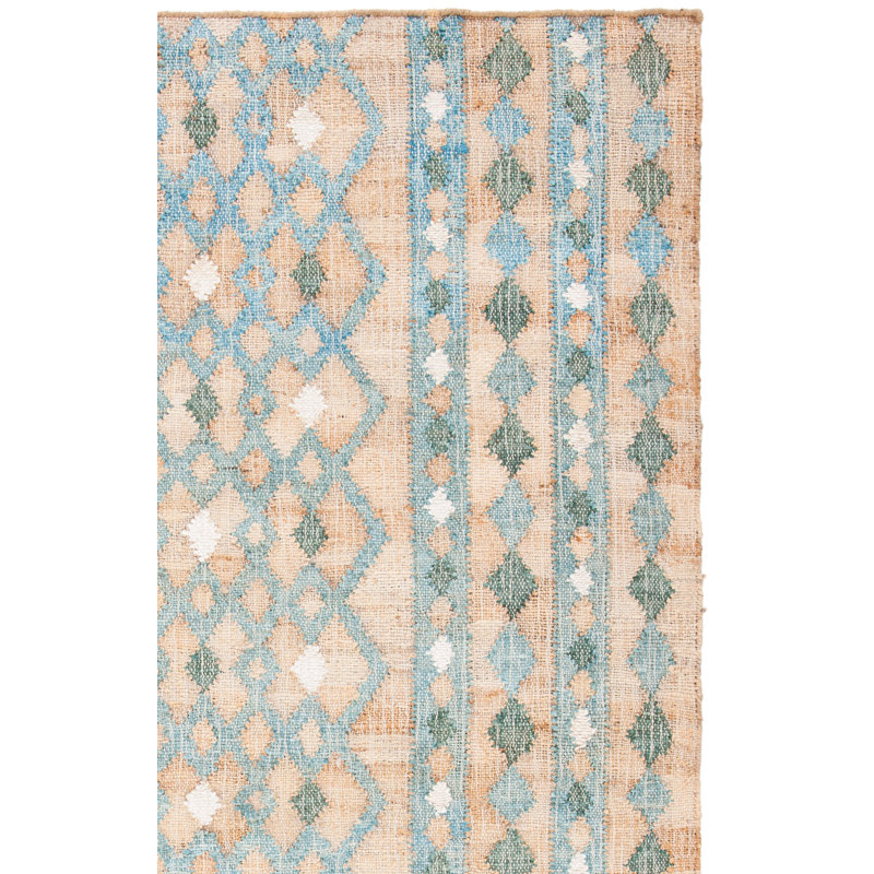 Roseboom Southwestern Handmade Flatweave Jute Tan Area Rug, Rectangle 3' x 5'