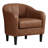 Alina Vegan 26.4" Wide Small Leather Barrel Chair-89014451