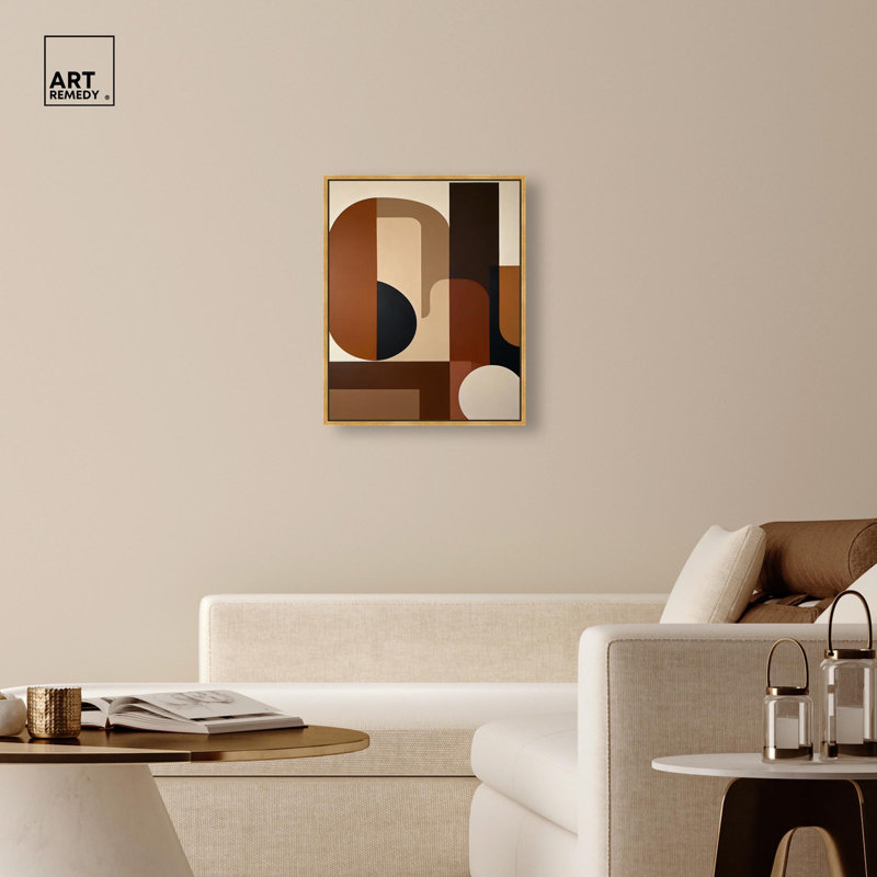 "Andaei III", reproduction d'art moderne sur toile par Art Remedy, cadre doré, 24 x 30, H 31 po x l 25 po, Encadrement doré