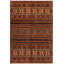 Tapis rouille / beige en laine 6 pi 1 po x 9 pi 8 po Lovorko