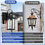 Luminaire de véranda d'extérieur avec prise GFCI, luminaire d'extérieur noir à détecteur de mouvement mural