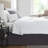 Bed Skirt King Size With Platform To Stay In Place Elegant Pleated Design With Split Corners Wrinkle Resistant Fabric For Modern And Stylish Look