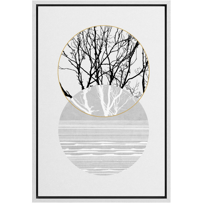 Print, 24" H x 16" W x 1.5" D, White Framed