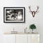 Mother and Baby Elephant Strolling in Abstract - Picture Frame Painting Print-55725260-55725263