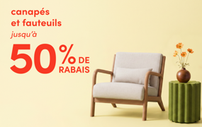 canapés et fauteuils en solde