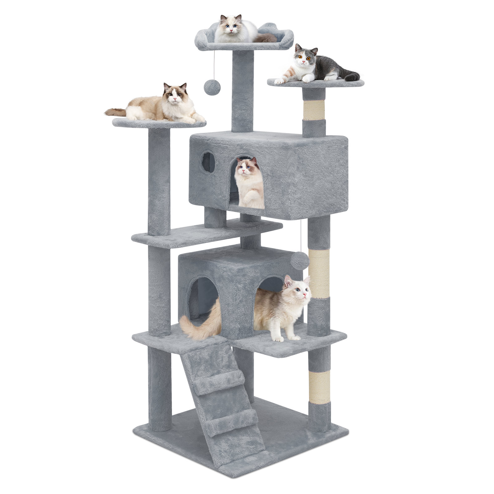 Archie & Oscar™ Lizzie Cat Tree Tower with Scratching Post Kitten House