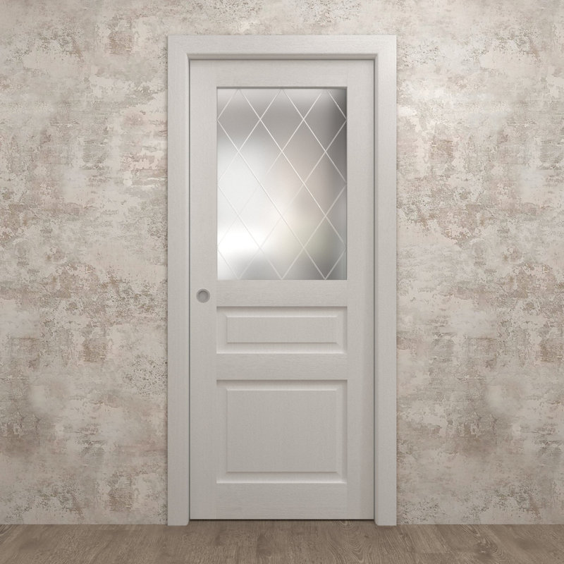 Porte coulissante à poche | Ego 5011 | Ensemble de quincaillerie de rail | Portes intérieures modernes en bois massif pour chambre à coucher