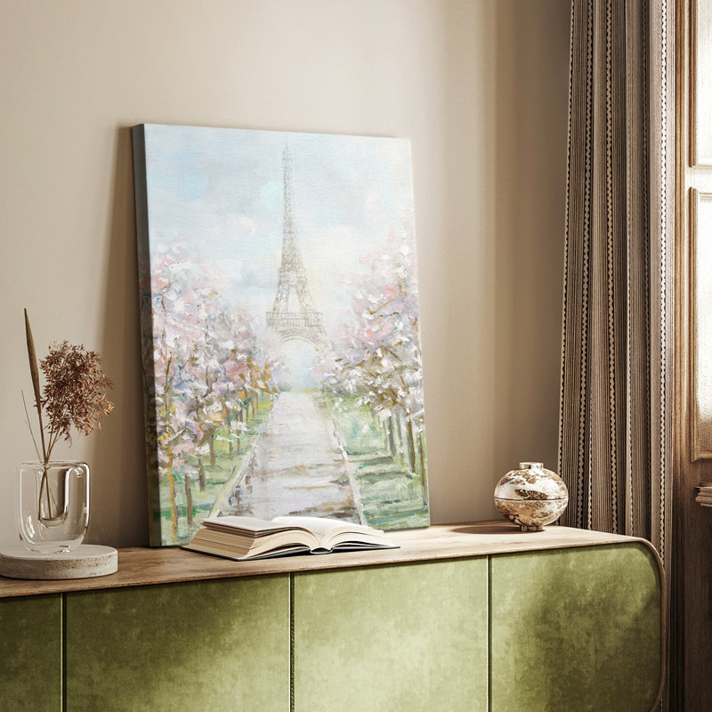 Paris Trees -Gallery Wrapped Cavas, 60" H x 40" W
