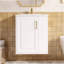 Meuble-lavabo de salle de bain avec lavabo, armoire de salle de bain murale avec porte à fermeture douce