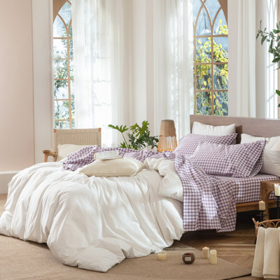 Ensemble de draps 100% coton lavé MooMee