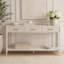 Console 60 po avec 3 tiroirs, table d'entrée en bois avec tablette de rangement-931126657