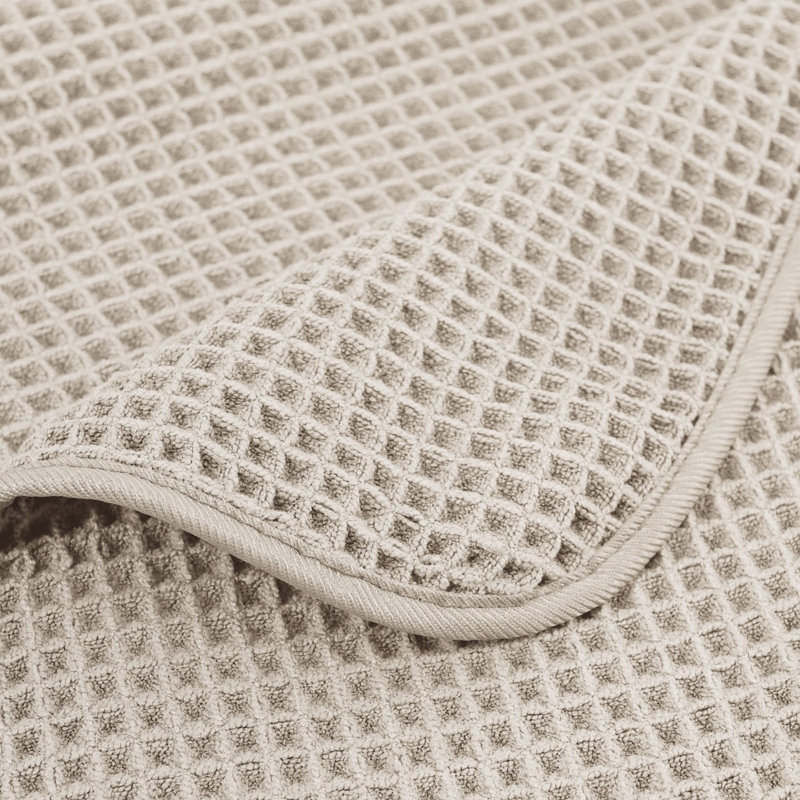 Serviette de bain non pelucheuse à séchage rapide, Beige