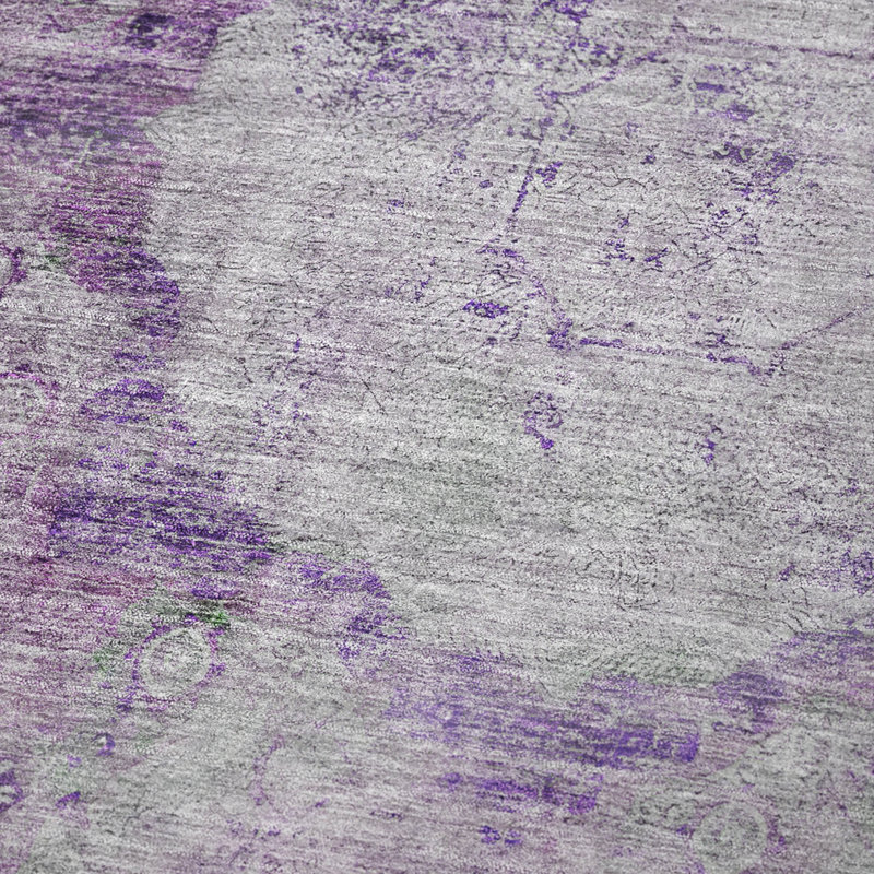 Jeté oriental Sherpa ASB675 lavable à la machine Addison, Mauve