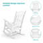Chaise Adirondack à bascule en plastique Julieanne-1484971744