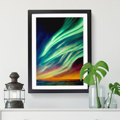 Arild Northern Lights Painting Vol.8 - Picture Frame Print