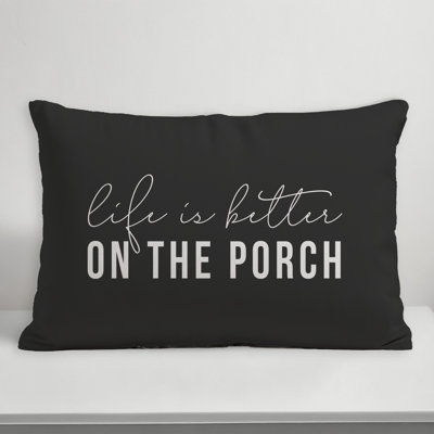 Outdoor Reversible Throw Pillow