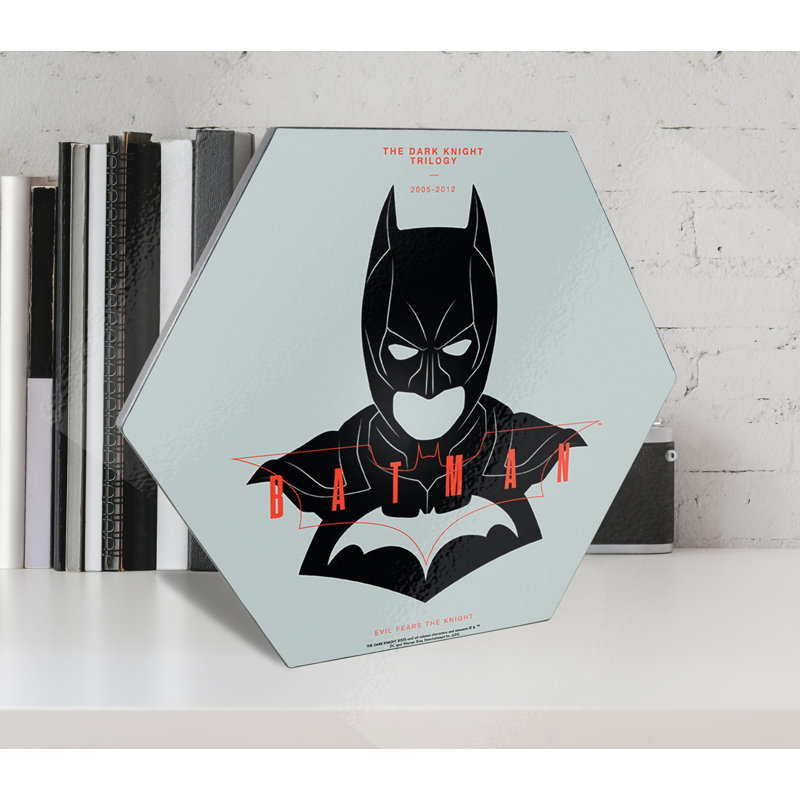 Batman 85Th (Cowl 2005 A), impression sur bois