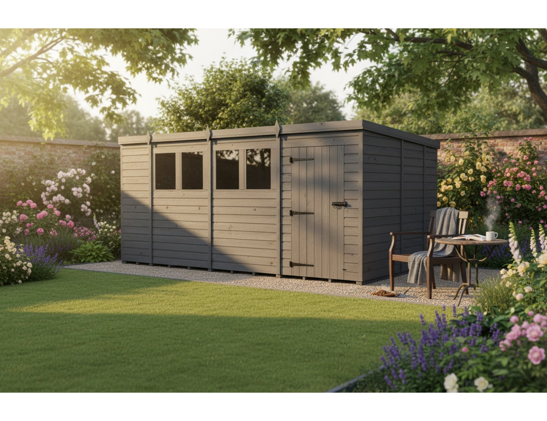 14x8 Pent Composite Shed