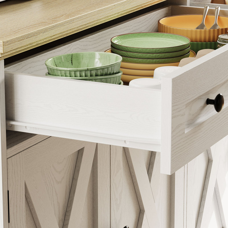Buffet Cabinet, Natural Wood