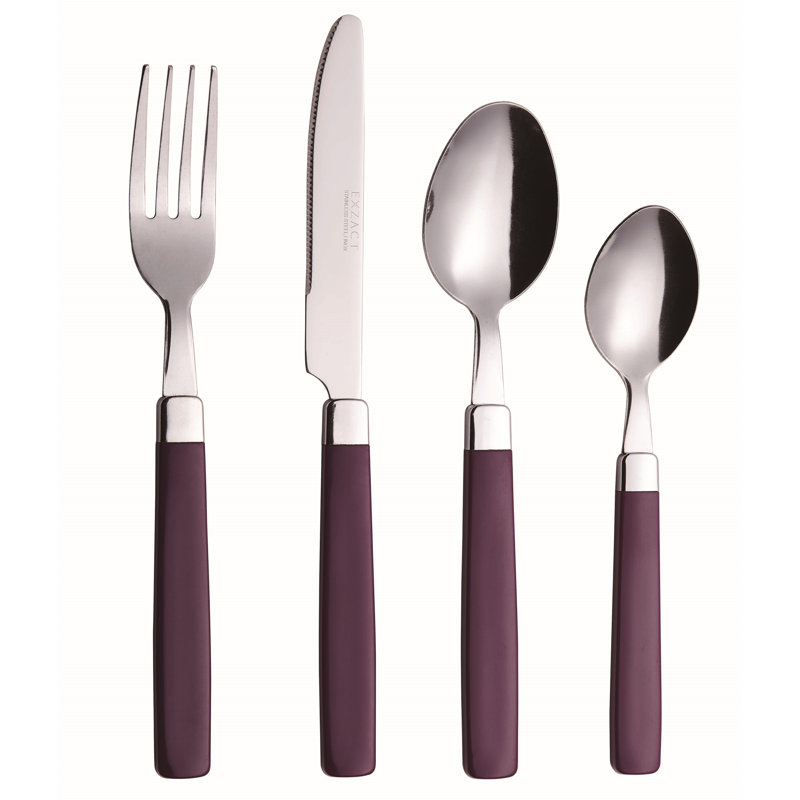 Cutlery 16 Piece Cutlery Set, Service for 4, Purple