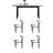 New style simple dining table and chair set-111785877
