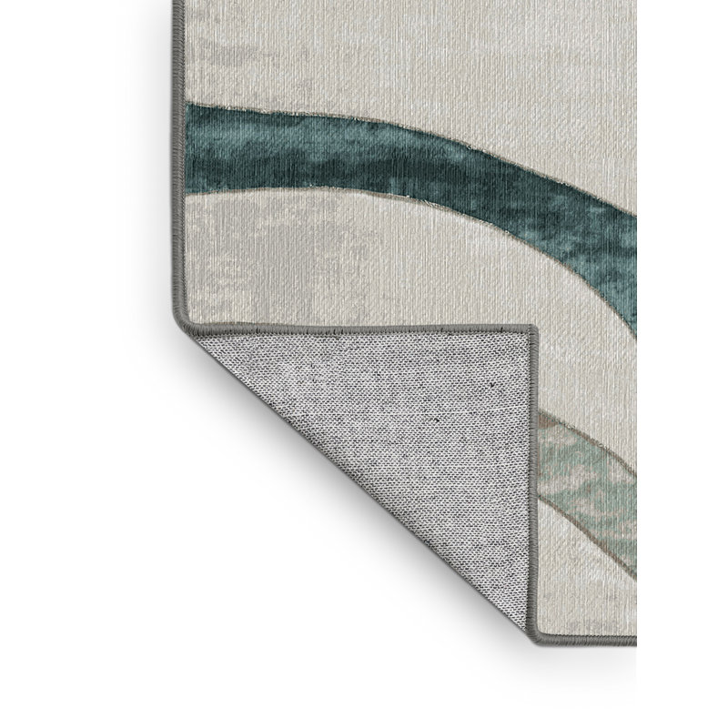 Machine Washable Gray Area Rug, Rectangle 8' x 12'